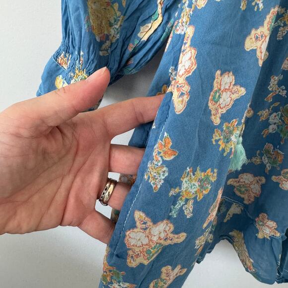 Free People Camella Floral Boho Mini Dress Size Small - Picture 4 of 12